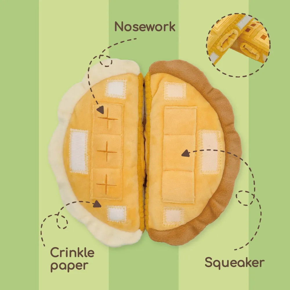 Waffle + Paper Bag Combo - Dog Sniffing Toy