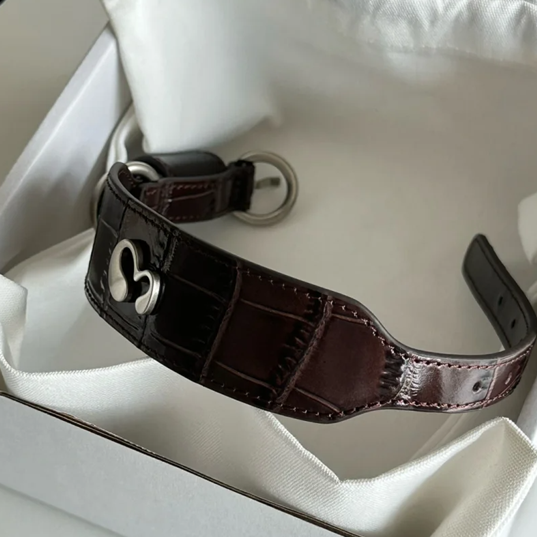 Wide Leather Dog Collar – For Small & Medium Dogs