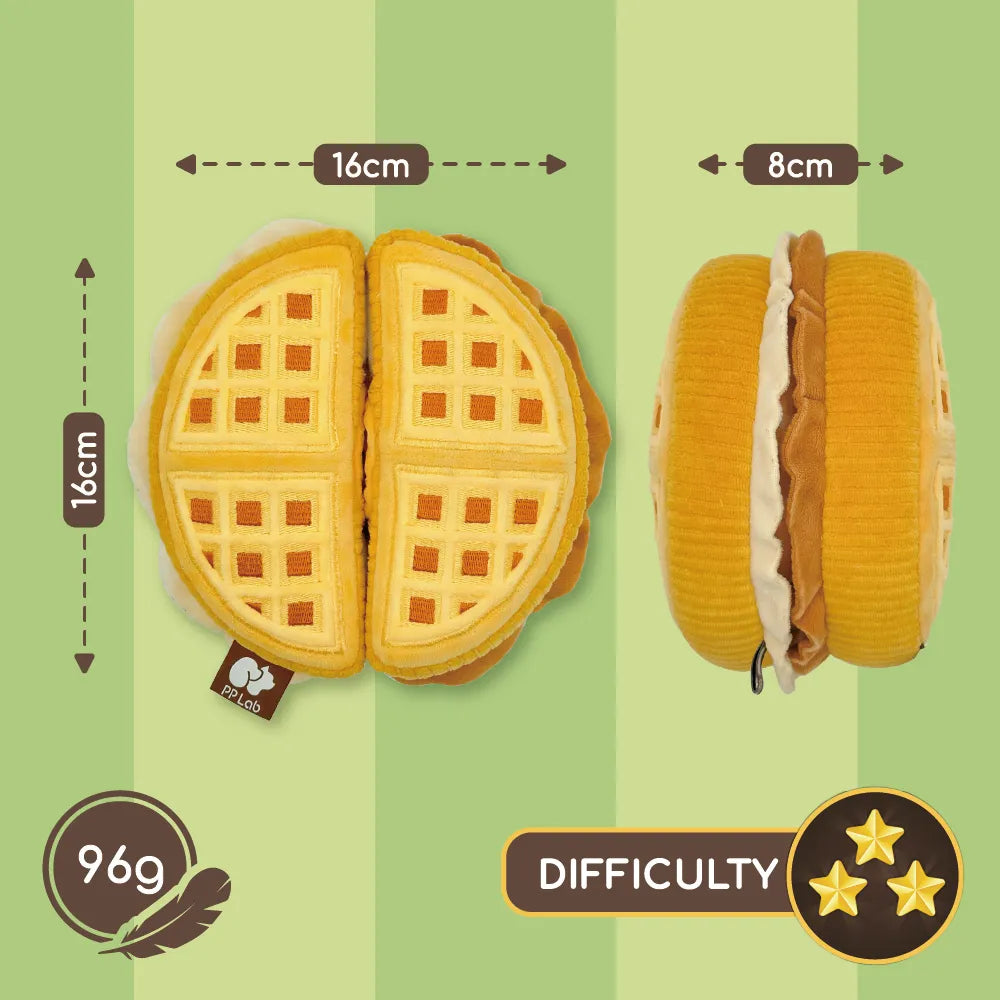 Waffle + Paper Bag Combo - Dog Sniffing Toy