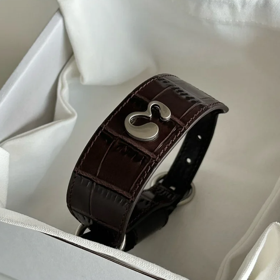 Wide Leather Dog Collar – For Small & Medium Dogs