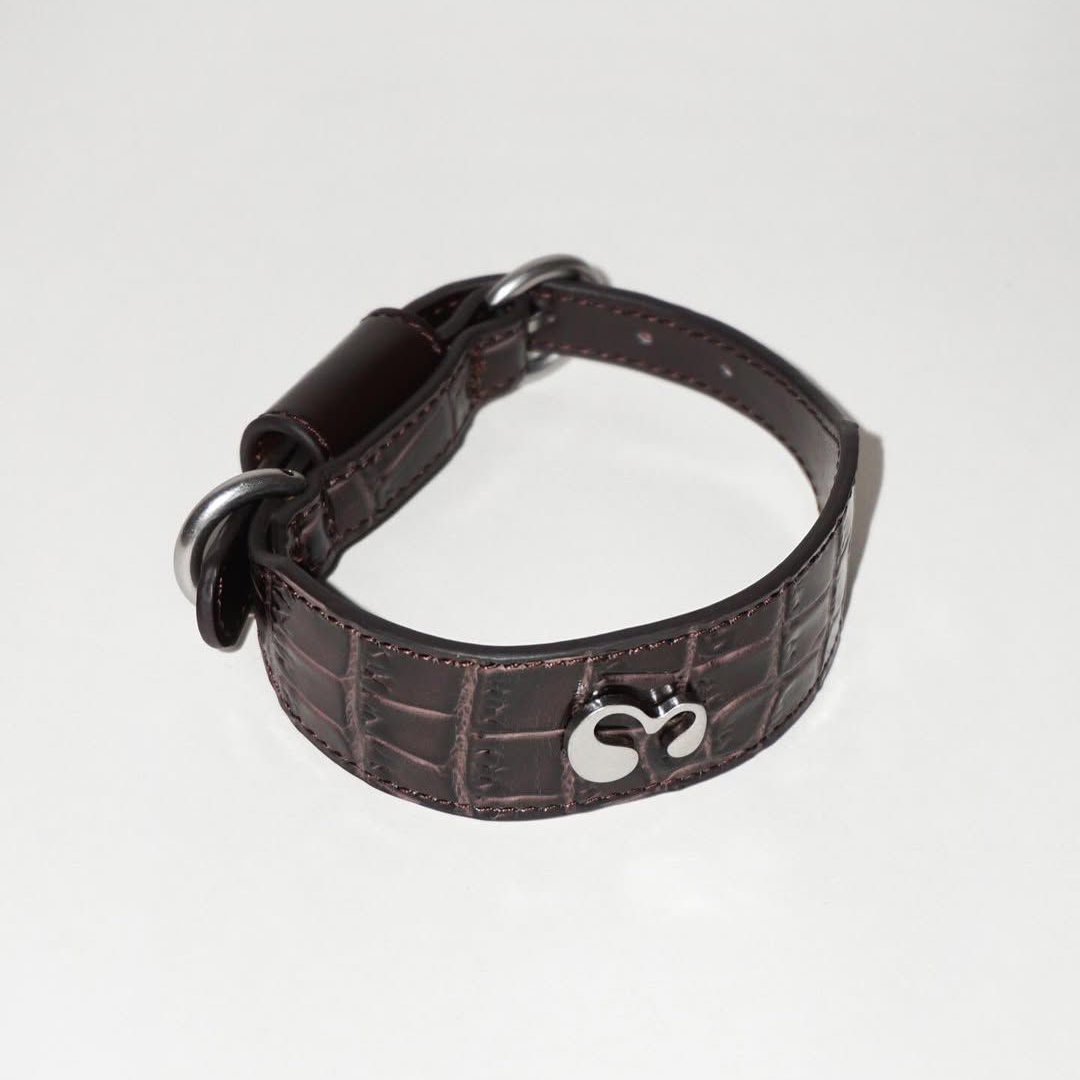 Wide Leather Dog Collar – For Small & Medium Dogs