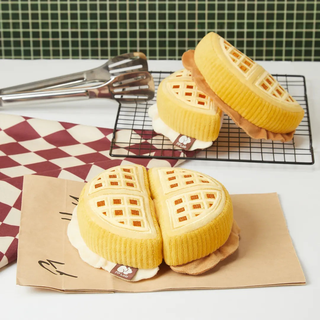 Waffle + Paper Bag Combo - Dog Sniffing Toy
