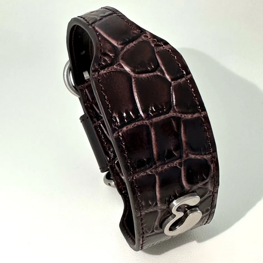 Wide Leather Dog Collar – For Small & Medium Dogs