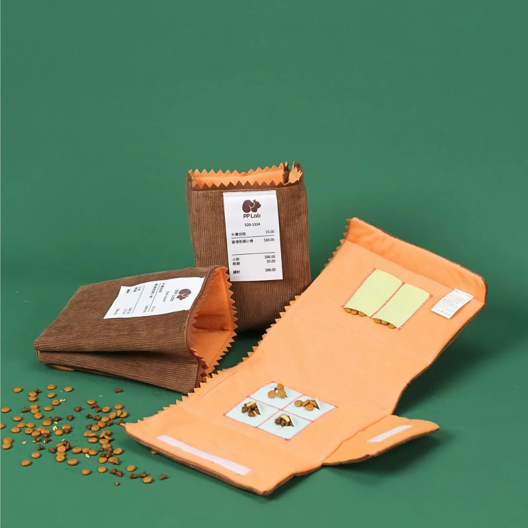 Waffle + Paper Bag Combo - Dog Sniffing Toy
