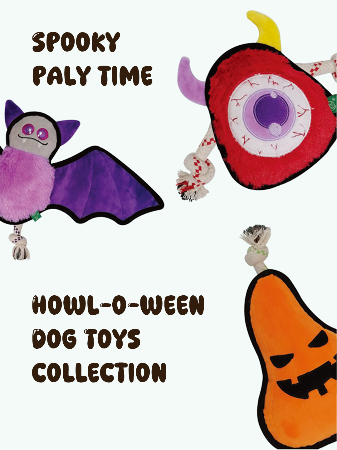 Halloween Eco-Friendly Plush Pet Toy - Bat