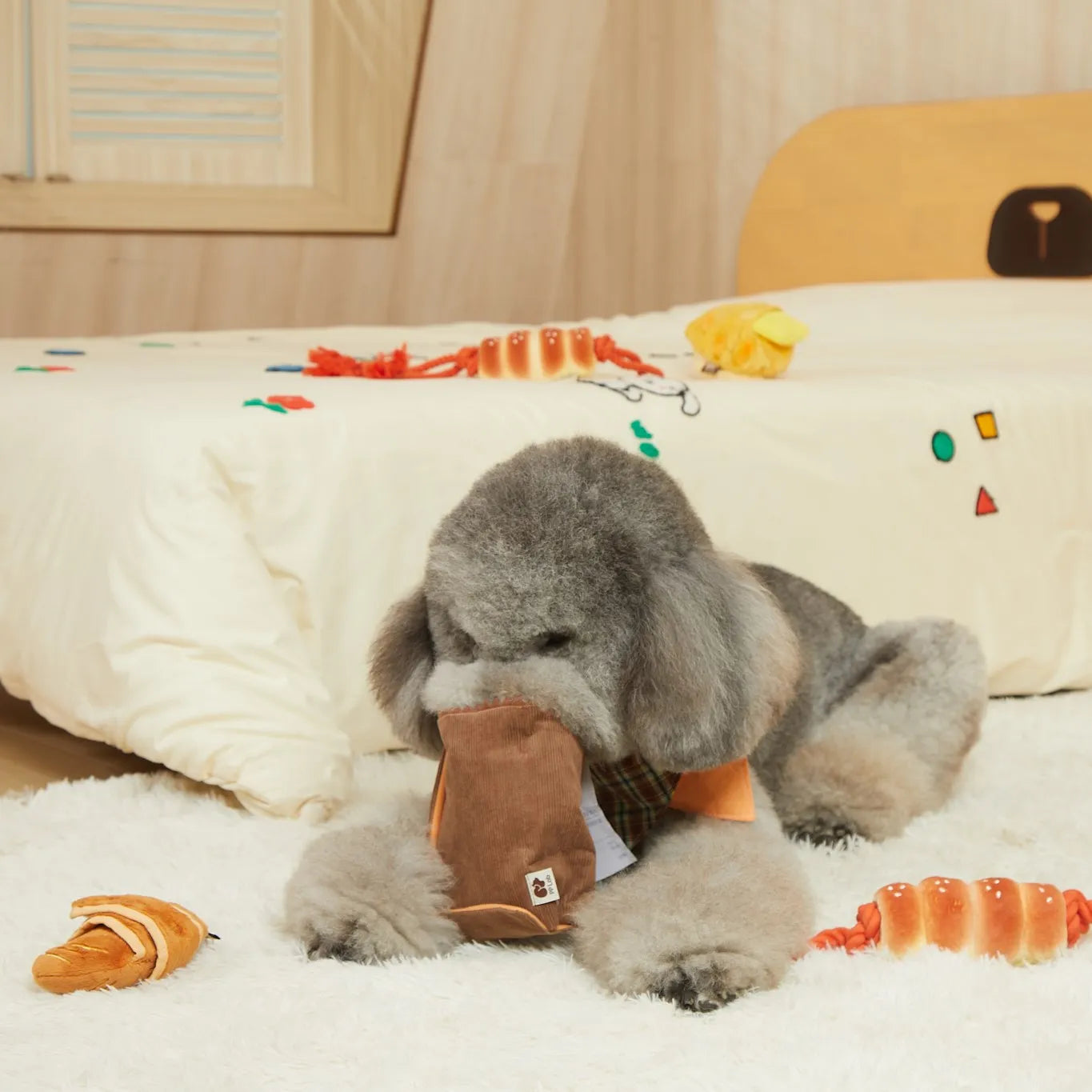 Waffle + Paper Bag Combo - Dog Sniffing Toy