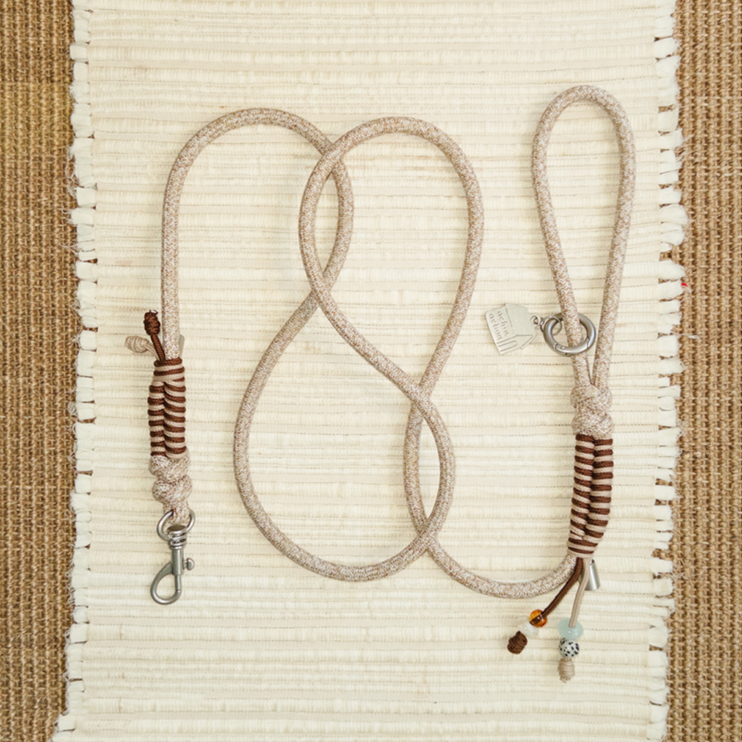 Speckled Beaded Two-Tone Woven Leash - Small & Medium Breeds