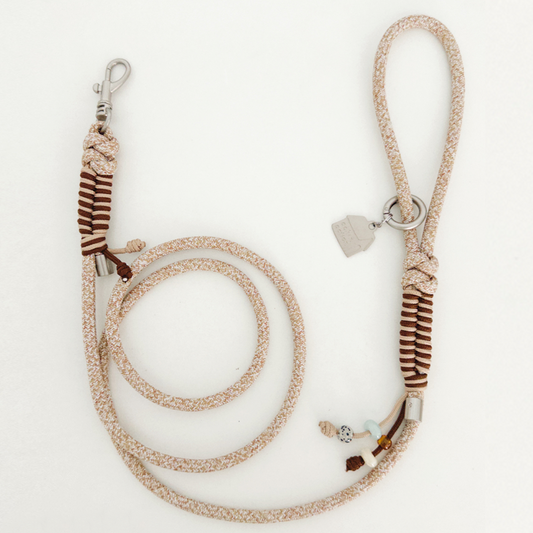 Speckled Beaded Two-Tone Woven Leash - Small & Medium Breeds