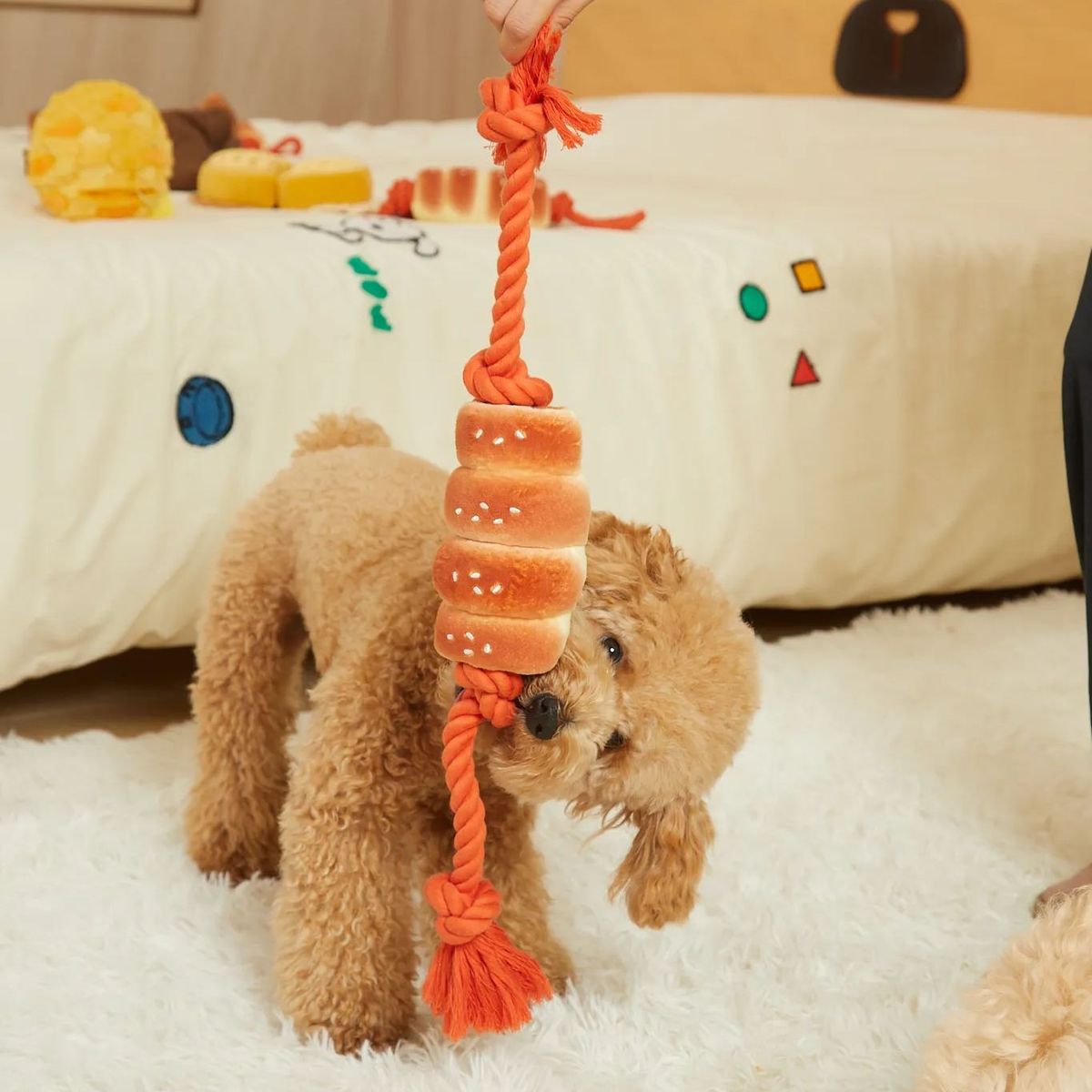 Sausage Bun Tug Toy